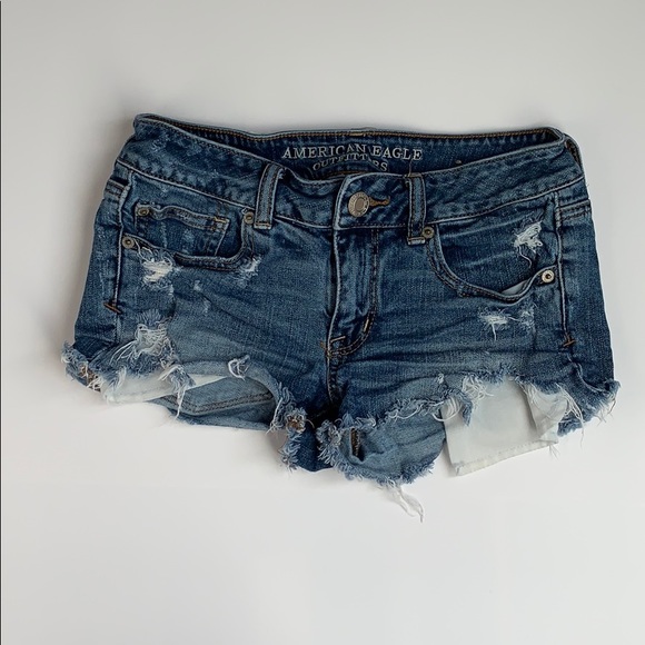 Distressed/ Ripped Jean Shorts - Picture 1 of 4